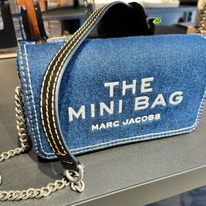 Marc Jacobs Blue Denim Chain Bag